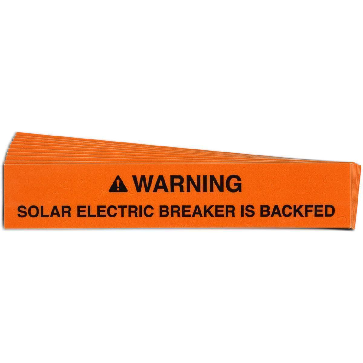 Brady® 149851 Pre-Printed Rectangle Warning Label, 1 in H x 4 in W x 0.007 in THK, Black on Orange, B-920 Vinyl
