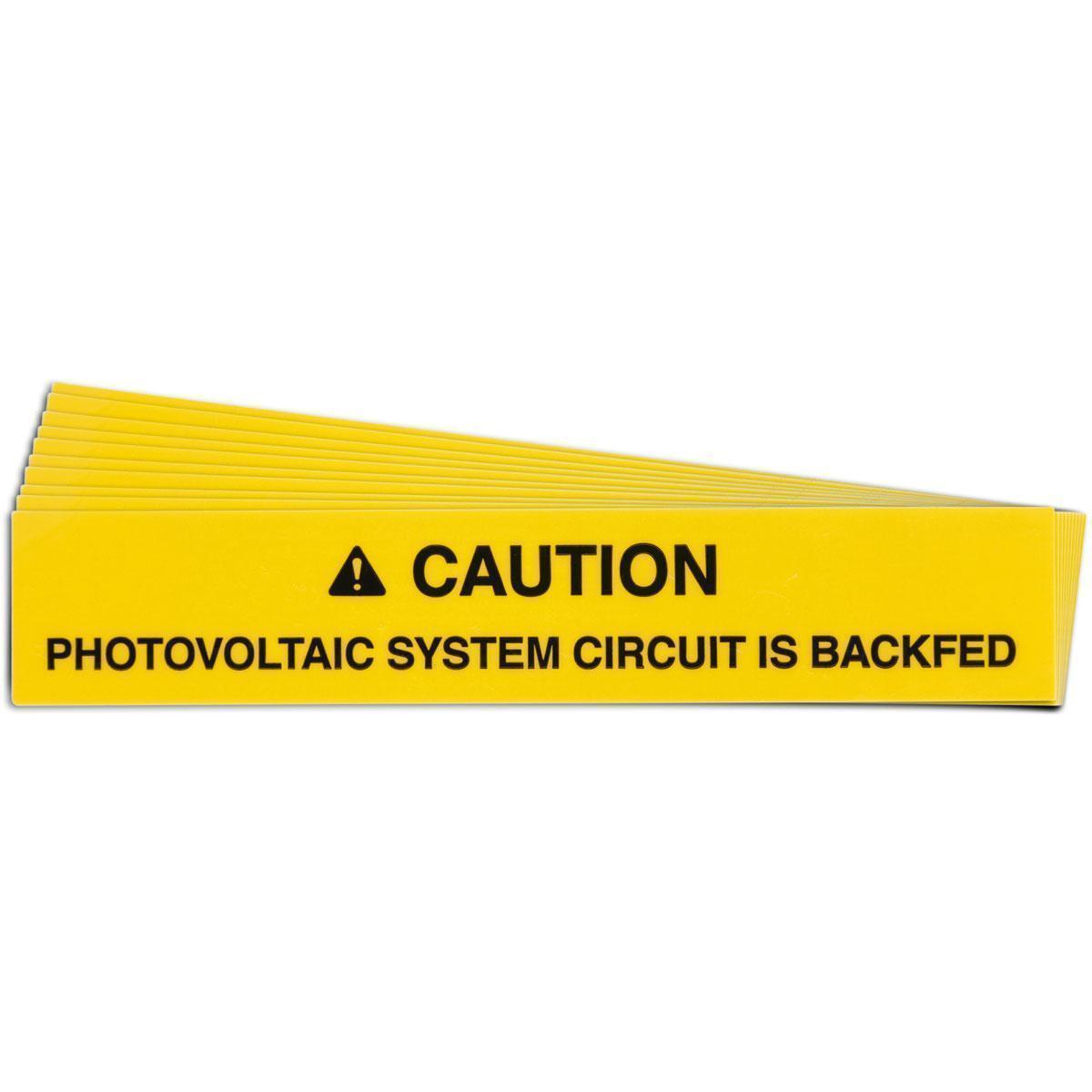 Brady® 149863 Pre-Printed Rectangle Warning Label, 1 in H x 4 in W x 0.007 in THK, Black on Yellow, B-920 Vinyl