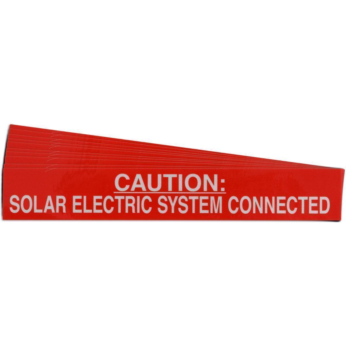 Brady® 149889 Pre-Printed Rectangle Warning Label, 1 in H x 6-1/2 in W x 0.012 in THK, Red on Reflective, B-921 Acrylic