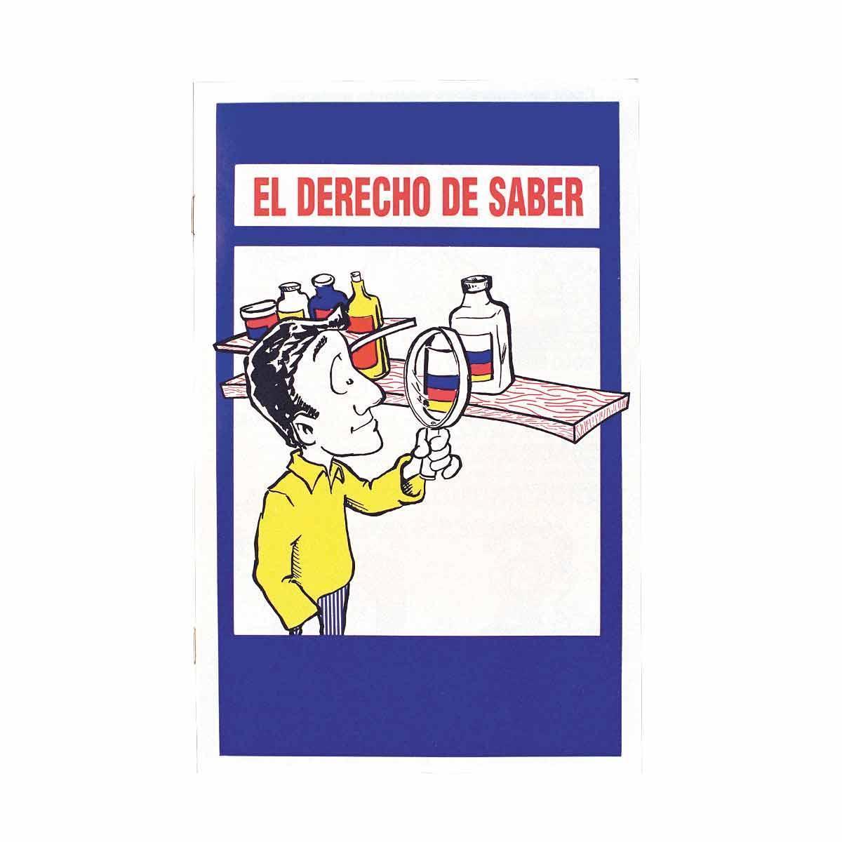 Brady® Prinzing® 2103 RTK Training Booklet, Spanish, EL DERECHO DE SABER, 15 Pages, Booklet Book Format