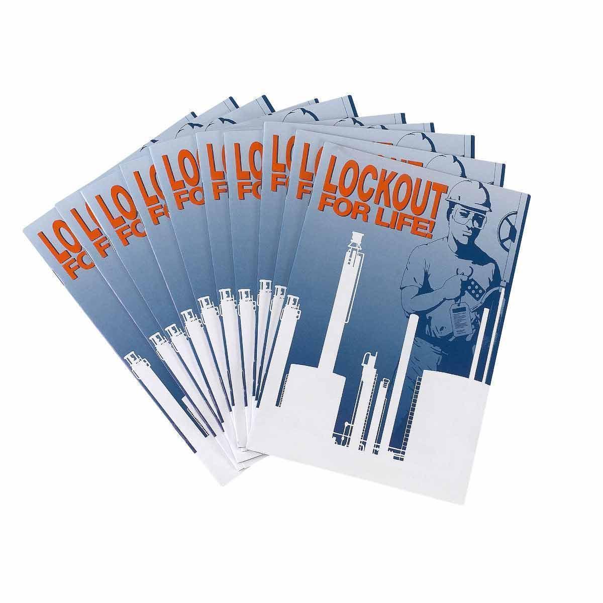 Brady® 65555 Lockout Booklet, English, Lockout Tagout, Booklet Book Format