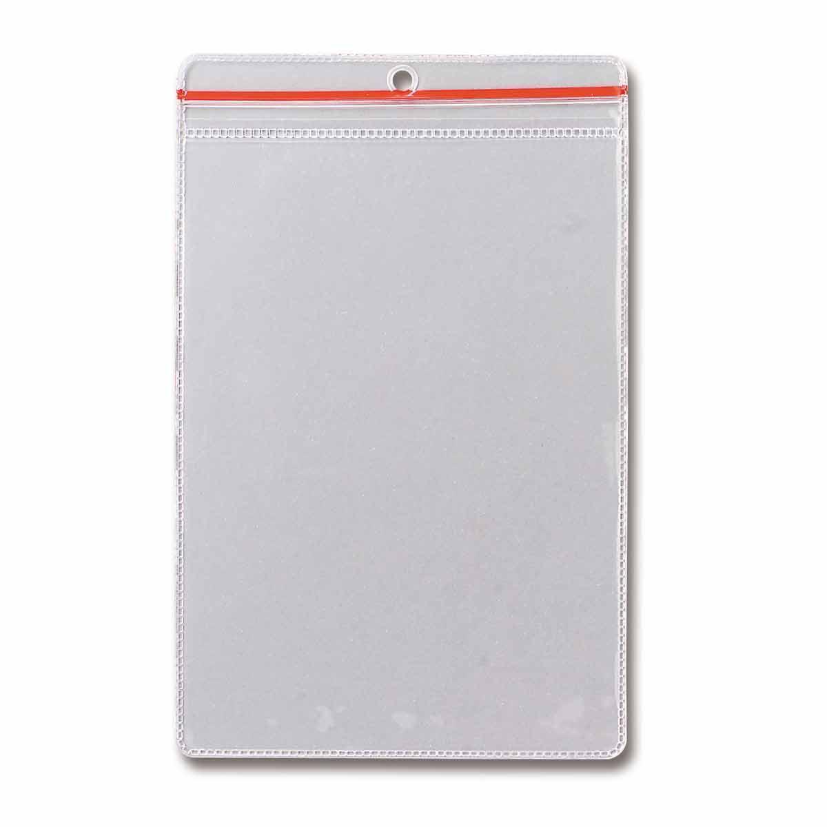 Brady® 81765 Protective Envelope, Zip Lock Envelope Closure, 6-1/2 in H x 4-1/2 in W, Vinyl, Clear