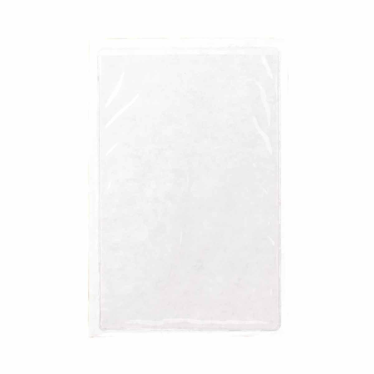 Brady® 81771 Adhesive Back Open End Protective Envelope, Adhesive Backed Envelope Closure, 6-1/2 in H x 4-1/2 in W, Vinyl, Clear