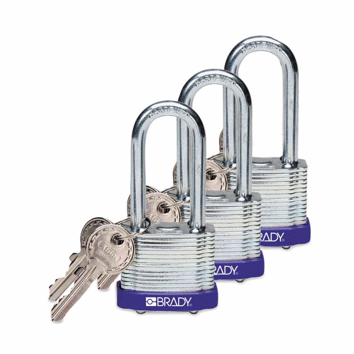 Brady® 105895 Key Retaining Safety Padlock