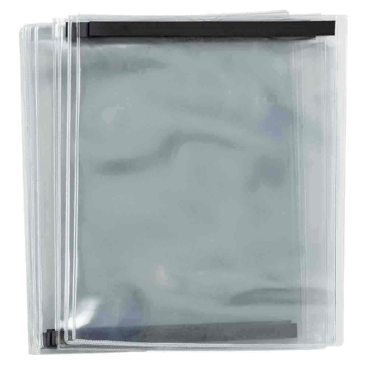 Brady® 50962 Magnetic Backed Shop Envelope, Magnetic Backed Envelope Closure, 9 in H x 11-1/2 in W, Vinyl, Clear