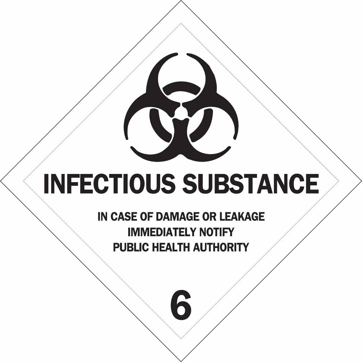 Brady® 63473 Diamond Chemical and Hazardous Material Sign, No Header, Symbol/Text, B-933 Vinyl, Self-Adhesive Mount, 4 in H x 4 in W, English