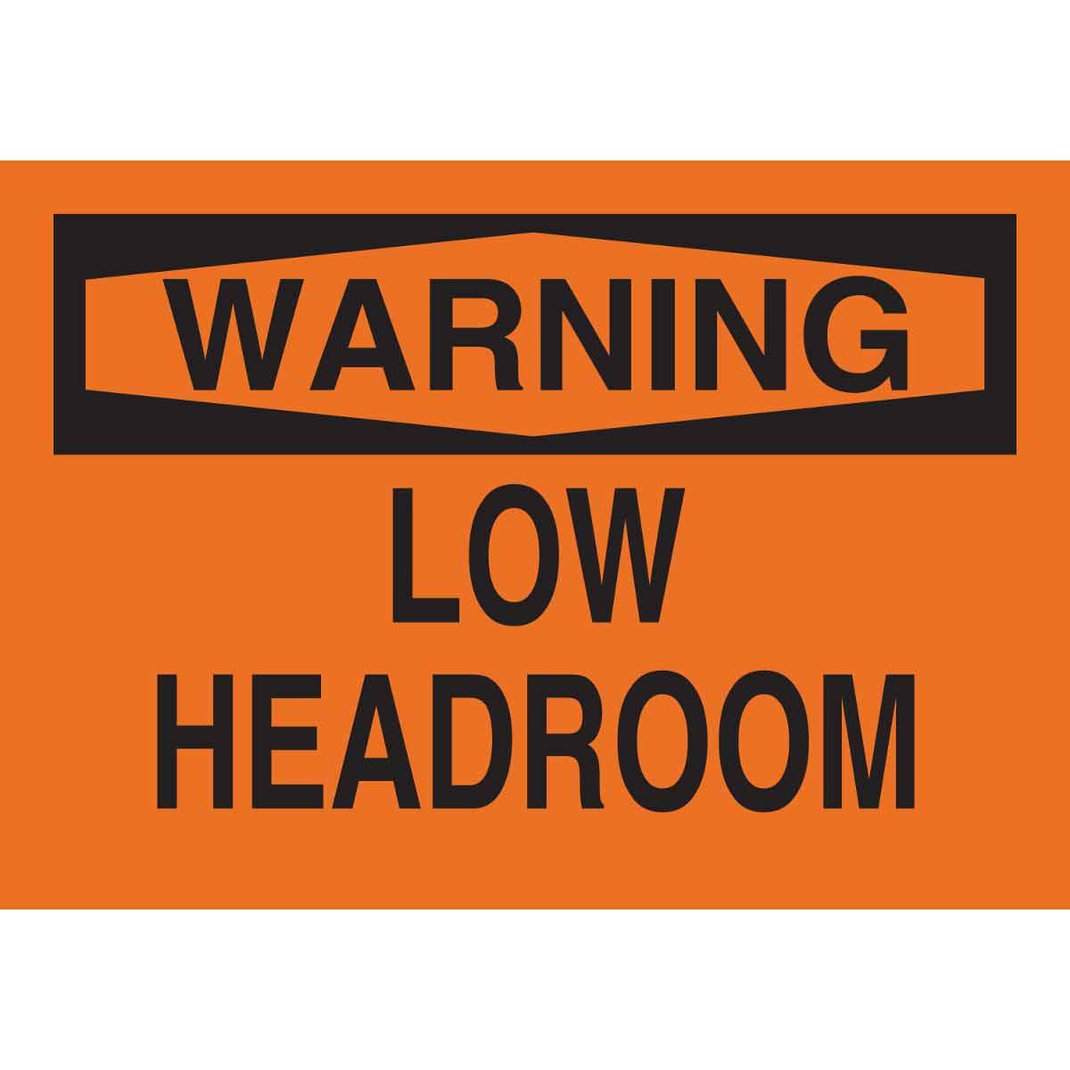 Brady® 88257 Laminated Rectangular Machine and Equipment Sign, WARNING, 7 in H x 10 in W, Black on Orange, B-302 Polyester, Self-Adhesive Mount