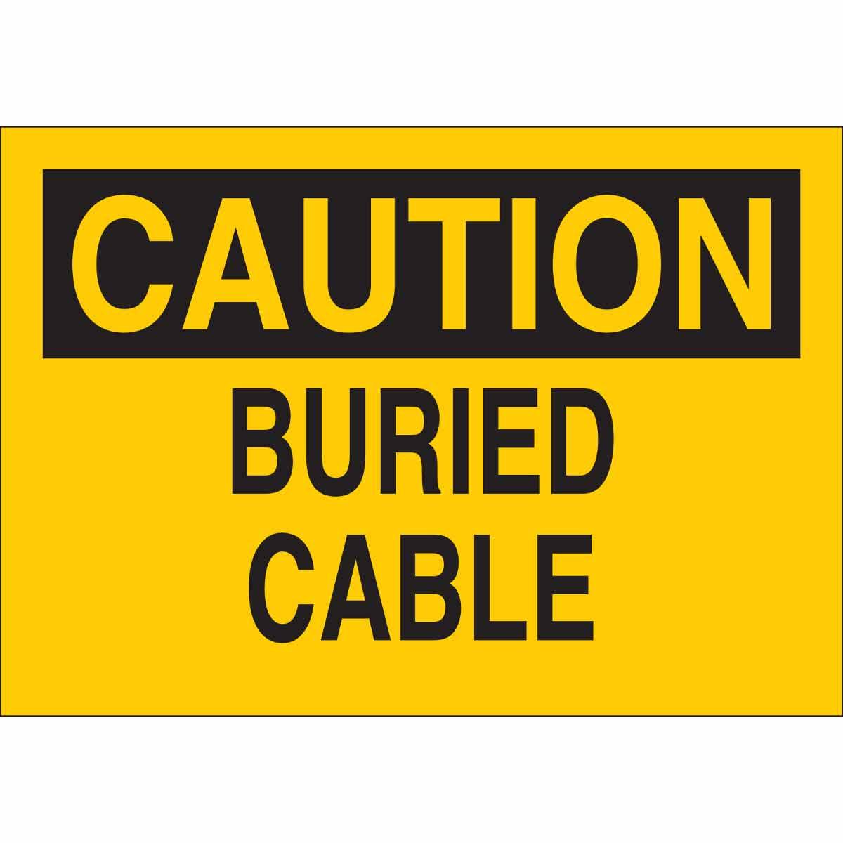 Brady® 43083 Rectangular Electrical Safety Sign, CAUTION, 7 in H x 10 in W, Black on Yellow, B-555 Aluminum, Corner Hole Mount