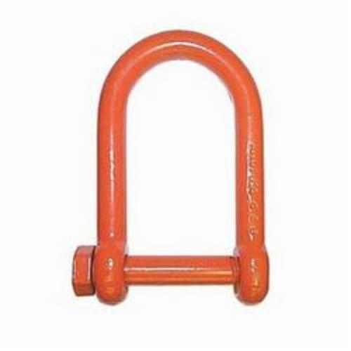 CM® M7152P Long Reach Chain Shackle, 10000 lb Load, 3/4 in, 0.88 in Screw Pin, Orange Powder Coated