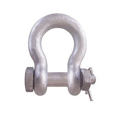 CM® M846G Super Strong Anchor Shackle, 0.75 ton Load, 1/4 in, 0.31 in Dia Bolt/Nut/Cotter Pin, Galvanized