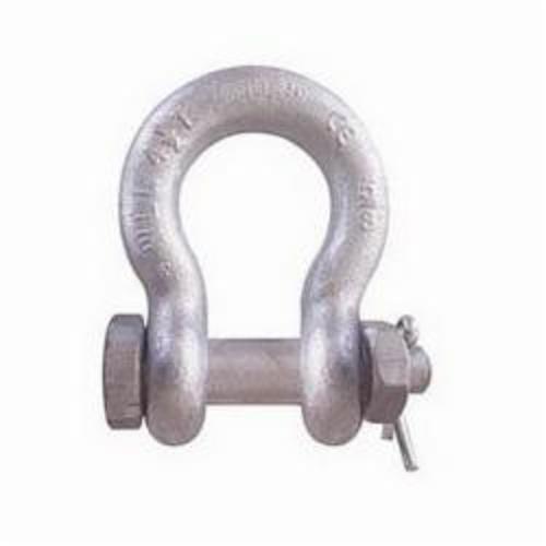 CM® MC848G Anchor Shackle, 1 ton Load, 3/8 in, 0.44 in Dia Bolt/Nut/Cotter Pin, Galvanized