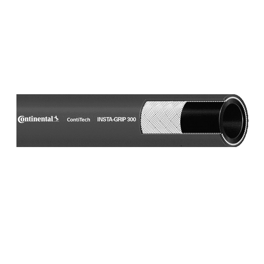 ContiTechInsta-Grip Plus™ FLEXAGrip™ 20022711 Air and Multi-Purpose Hose, 5/8 in Nominal, 500 ft L, 400 psi Working, Chemivic™ Synthetic Rubber Tube/Carbryn™ Rubber Cover, Domestic