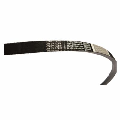 ContiTech HY-T® Plus 20042241 Non-Cogged V-Belt, C Section, 7/8 in W Top, 166.134 in L Outside, 0.53 in THK, Styrene Butadiene
