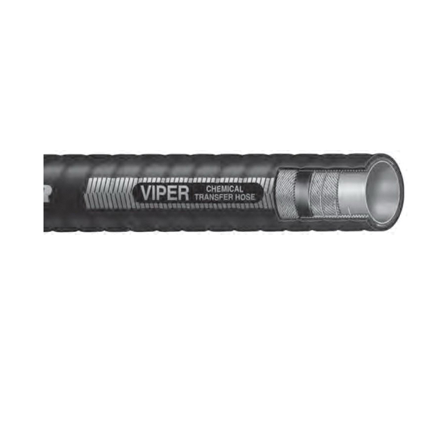 ContiTechViper™ 20123987 Chemical Transfer Hose, 4 in Nominal, 400 ft Coil L, 200 psi Working, Alphasyn® Tube/Omegasyn™ EPDM Cover, Import
