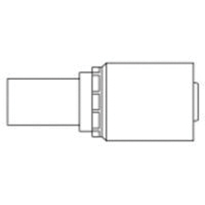 ContiTech Ultra-Crimp™ 20241711 1-Piece Non-Skive Hydraulic Hose Fitting With Nut and Sleeve, 3/8 in ID Hose, 12 mm Connection, Standpipe x Hose End Style, 1.15 in Cutoff Allowance, Steel