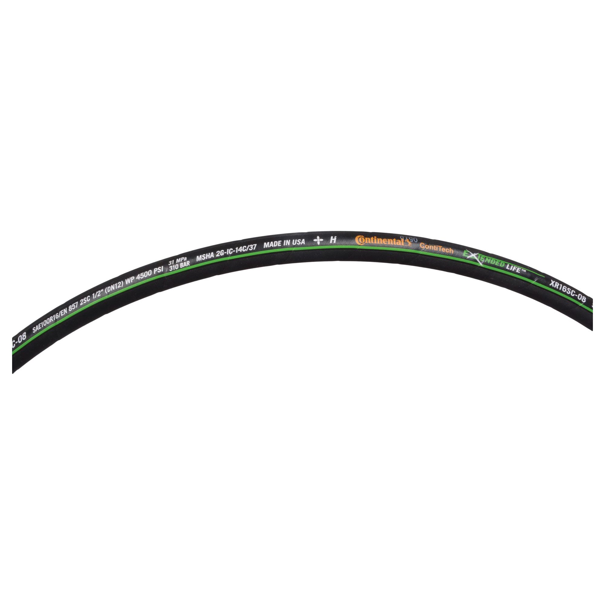 ContiTech Extended Life™ 20693985 XR16SC Hydraulic Hose, 5/8 in Nominal, 250 ft L, 4000 psi Working, Synthetic Rubber Cover/Nitrile Tube, Domestic
