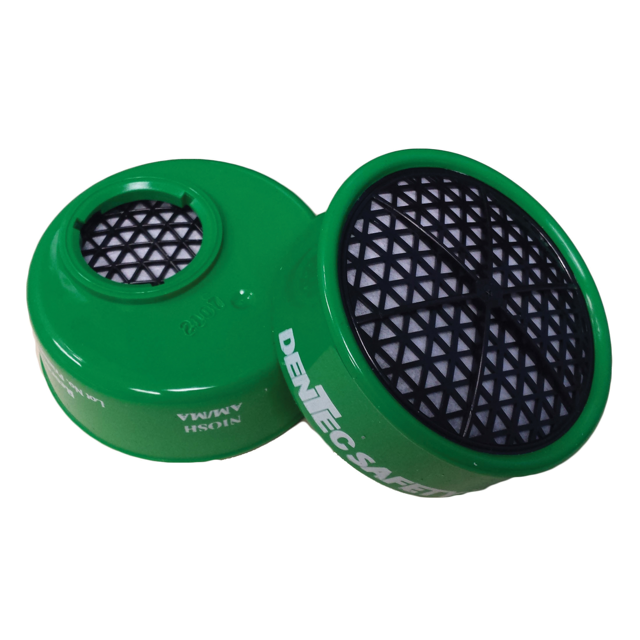 Comfort-Air™ 15F158-T-22B100 Air Purifying Respirator Cartridge, Saf-Twist™ Connection, Green, Resists: Ammonia and Methylamine