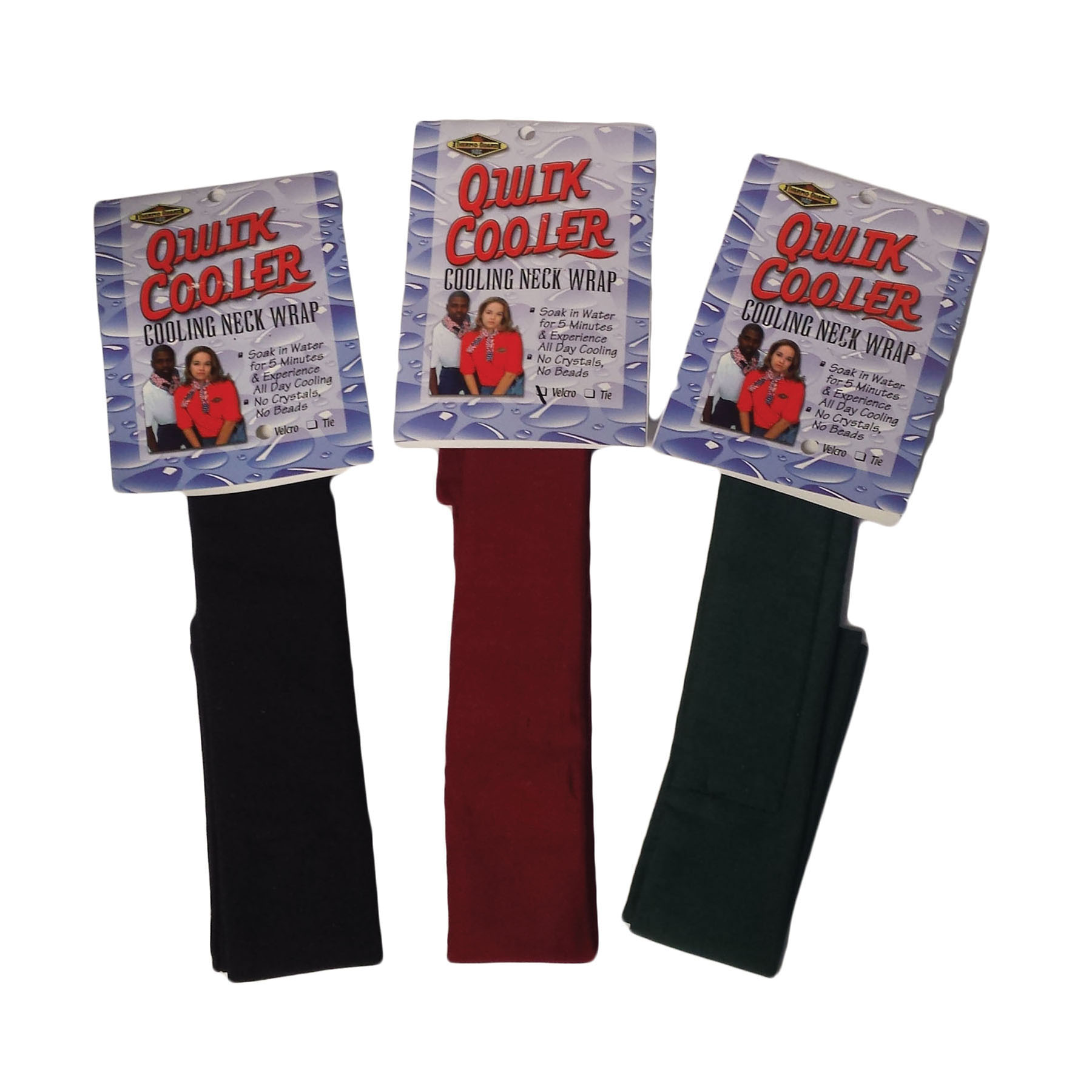 DenTec™ THERMO-COOL® 02416TAS QWIK COOLER TIE Assorted Headband and Neck Wrap