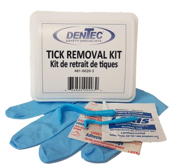 Shield 81-0020-5 Tick Removal Kit, 12 Components, Plastic Case, 5 in H x 3.5 in W x 1.5 in D