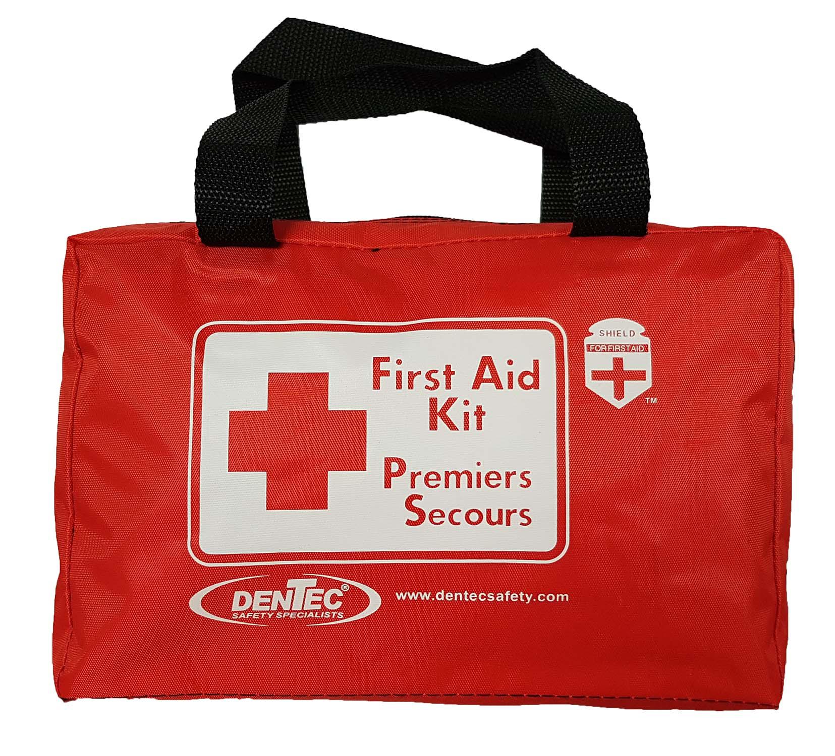 Shield 81-6218-2 First Aid Kit, Nylon Case, 9 in H x 6.0 in W x 4 in D