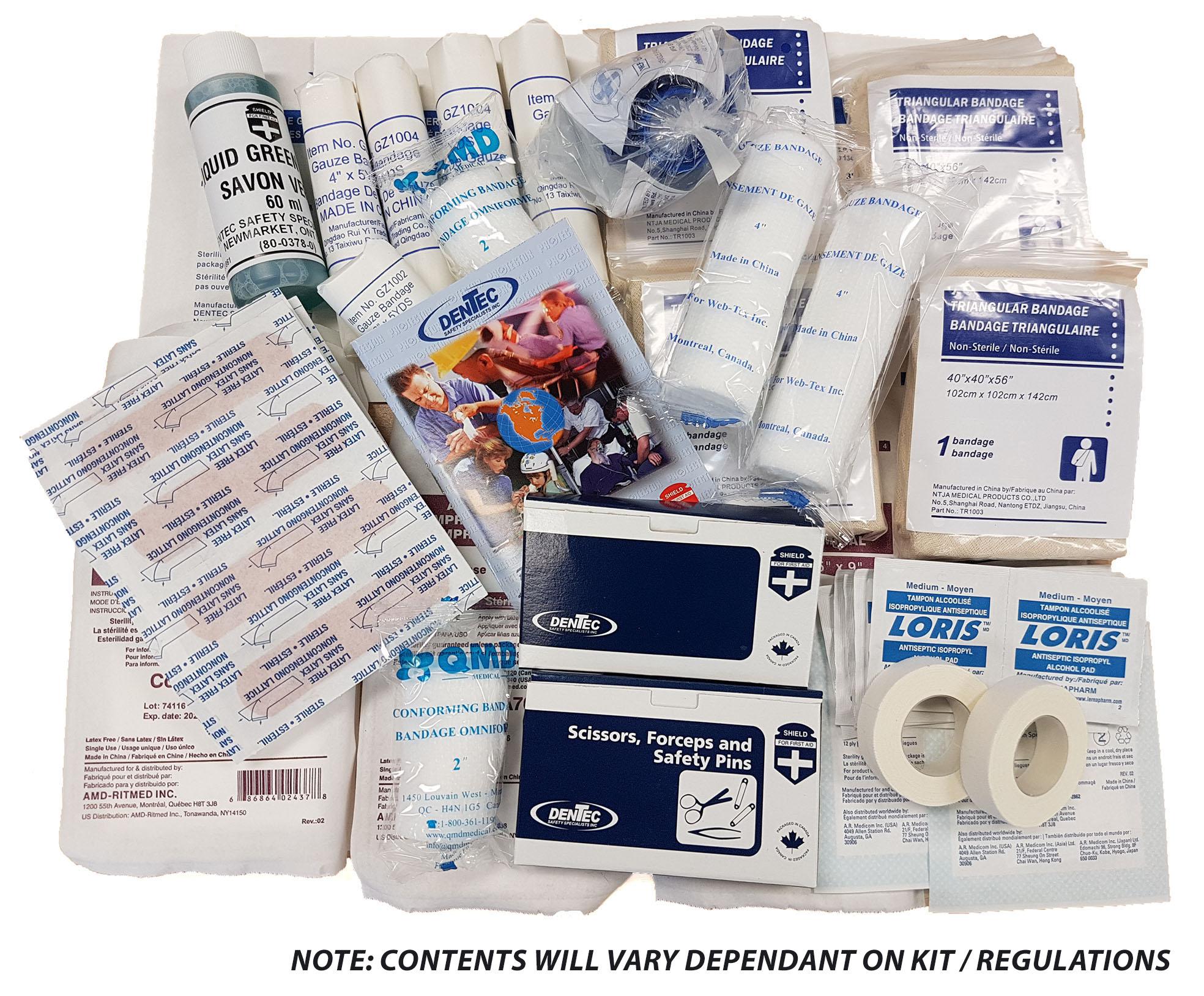 Shield 99-9999-425RB First Aid Refill Kit, Plastic Case, 14 in H x 22.0 in W x 3 in D