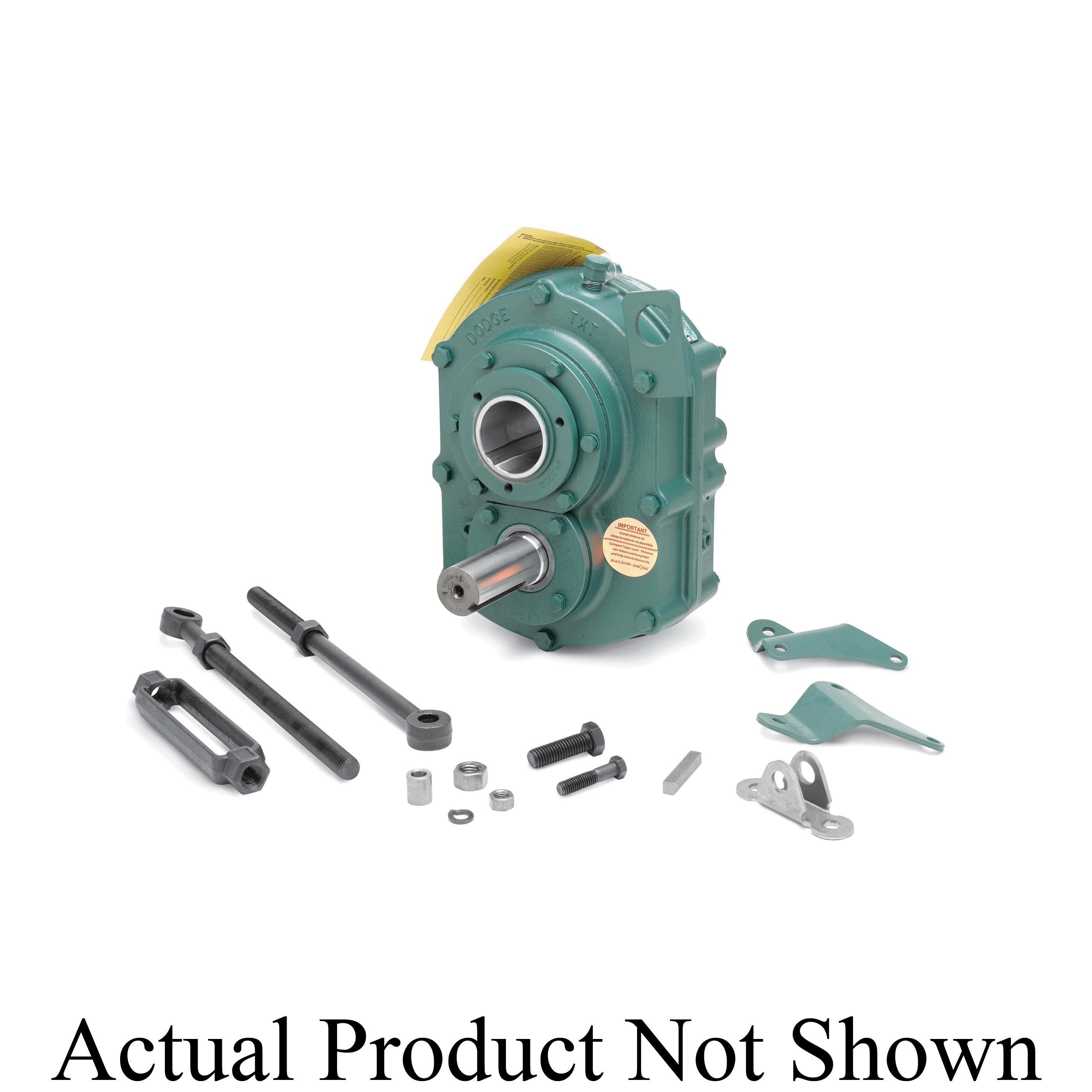 Dodge® Torque-Arm® 243620 TXT Single Reduction Speed Reducer, Taper Bushing Output, 11.7 hp, 5:1 Gear Ratio, 400 rpm Maximum Output
