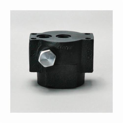 Donaldson® P574250 Manifold Mount Hydraulic Head Assembly, 20 gpm, 4000 psi, For Use With W440 In-Line Cartridge Filter, Cast Iron Head/FKM Seal