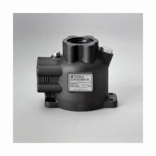 Donaldson® P575934 Hydraulic Head Assembly With 50 psi Bypass Valve and O-Ring, 150 gpm, 6000 psi, SAE-20 Port, For Use With W620 In-Line Cartridge Filter, Cast Iron Head/FKM Seal