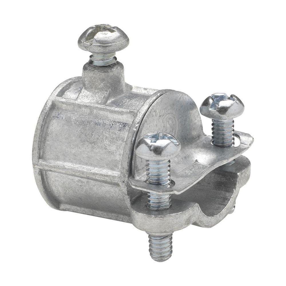 Crouse-Hinds 780DC Combination Coupling, 1/2 to 3/8 in, For Use With Thinwall EMT Conduit, Die Cast Zinc/Steel