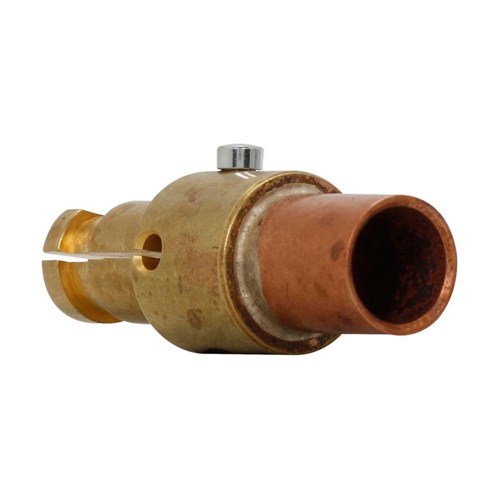 Crouse-Hinds Cam-Lok™ A200038-2 Plug Contact, For Use With Cam-Lok™ J Series E1016 Crimp Vulcanized Male Plug, 3/0 to 4/0 AWG Cable, 600 VAC/VDC, 315 A, NEMA 4, Crimp Connection, Brass