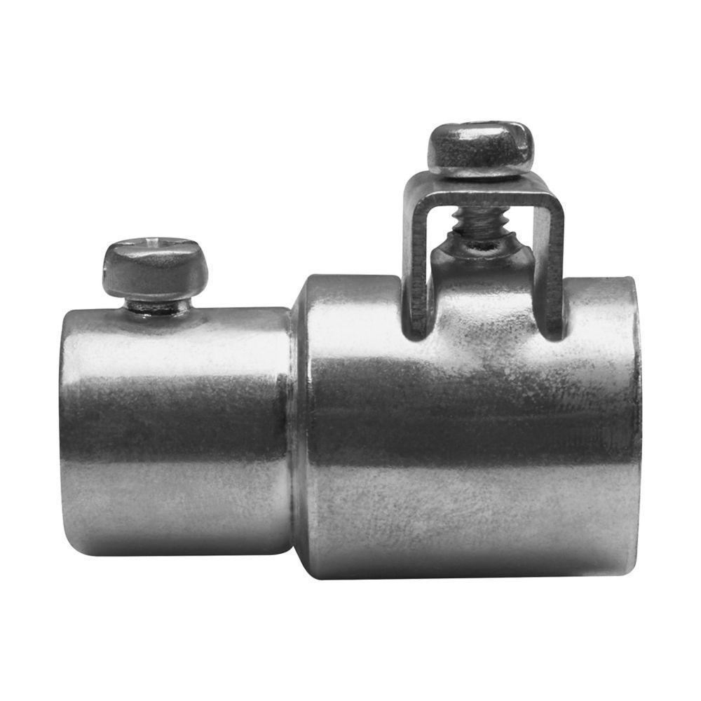 Crouse-Hinds ACCSS38 ACC Combination Coupling, 3/8 in, For Use With AC/MC Cable, FMC/EMT Conduit, Steel, Zinc Electroplated