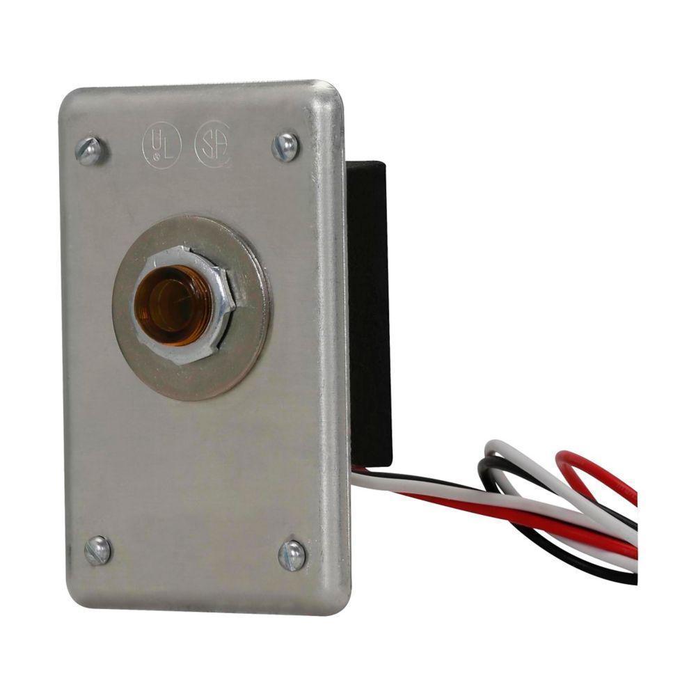 Crouse-Hinds FlexStation™ D2S20 Pilot Light Photocell Cover With Amber Jewel, 120 VAC, Surface Mount