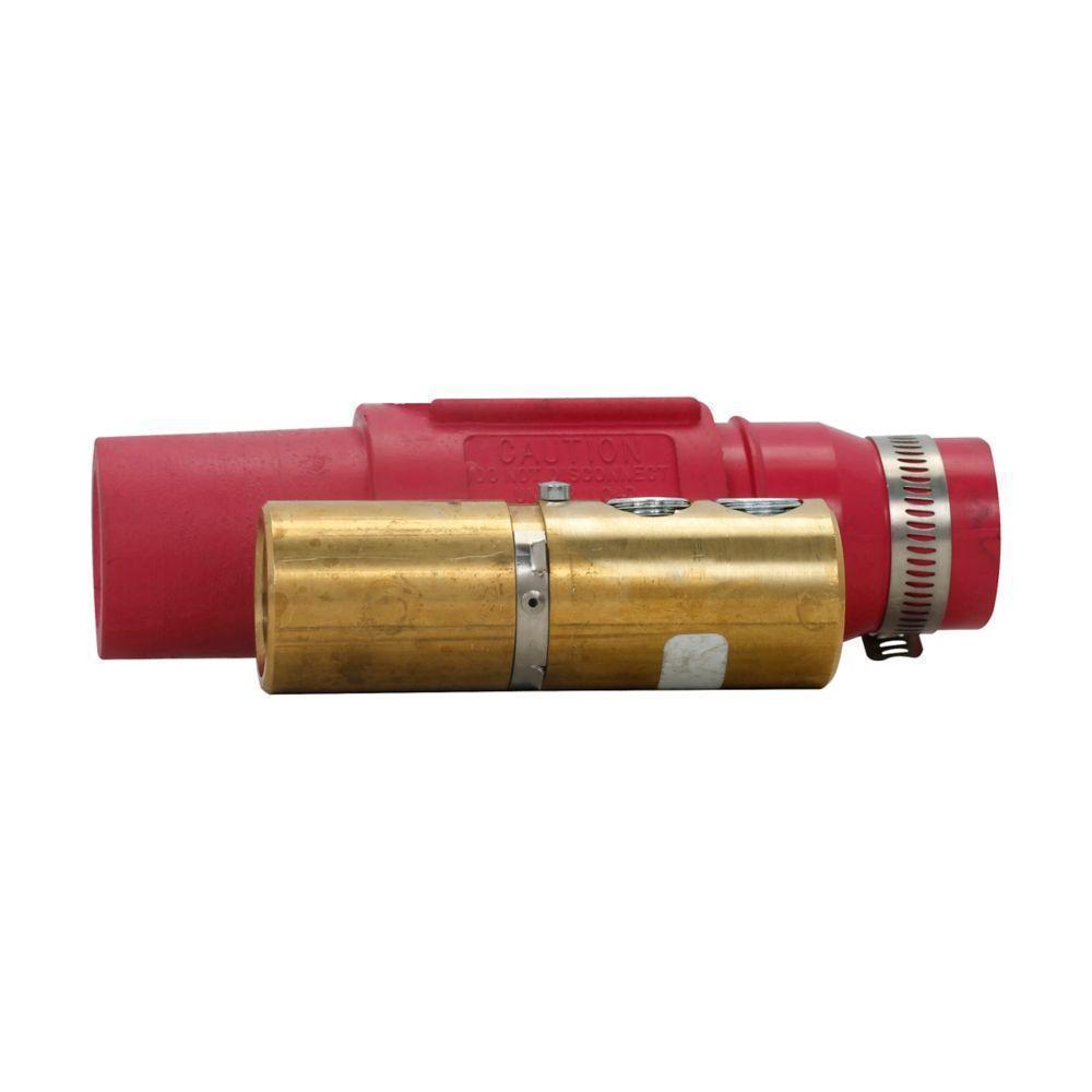 Crouse-Hinds Cam-Lok™ E1017-377 J Series E1017 Female Non-Vulcanized Single Pole Plug, 600 VAC/VDC, 545 A, 350 to 500 kcmil Wire, Double Set Screw, NEMA 3R/4