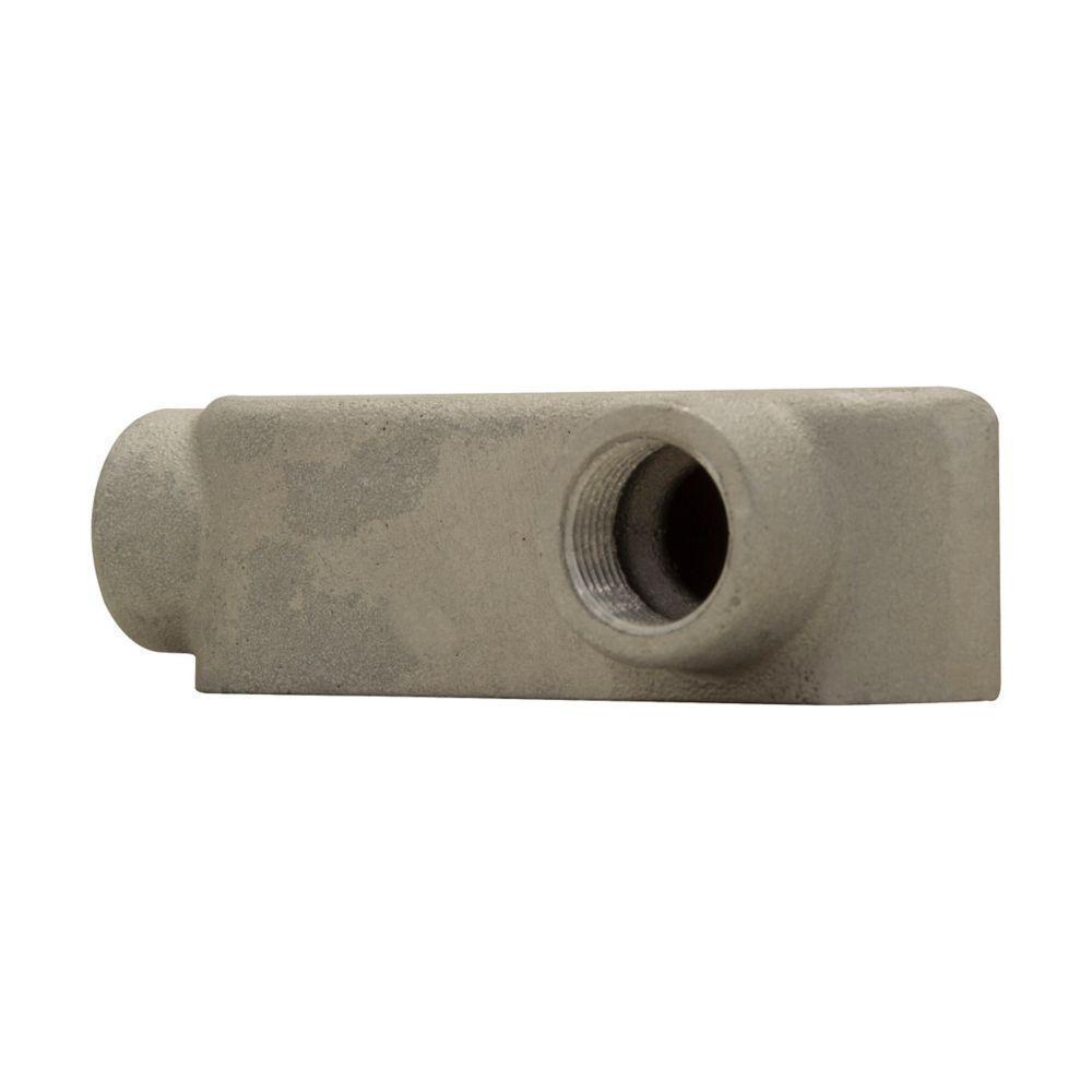 Crouse-Hinds Condulet® LR889 Type LR Conduit Outlet Body, 3 in Hub, Mark 9 Form, 212 cu-in Capacity, Copper-Free Aluminum, Natural