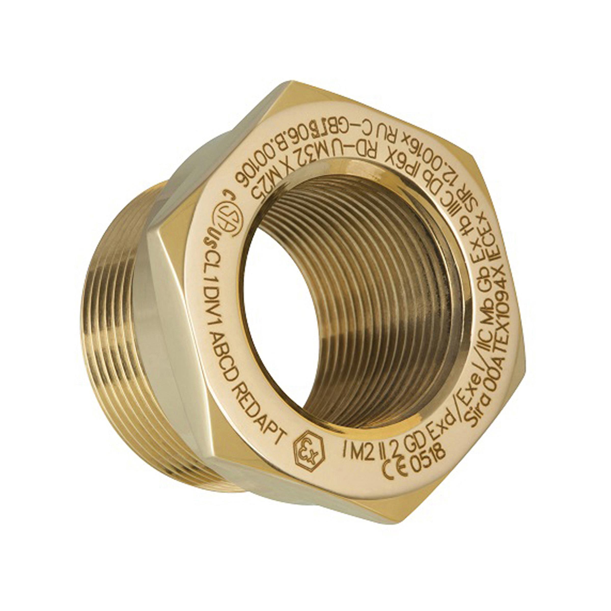 Crouse-Hinds RDU103029 Cable Gland Adapter, Brass