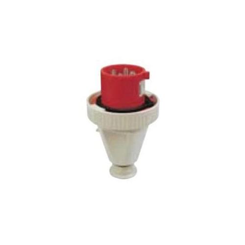 Crouse-Hinds CH460P5W 3-Phase Non-Hazardous Watertight Pin and Sleeve Plug, 600 VAC, 60 A, 4 Poles, 3 Wires, Black