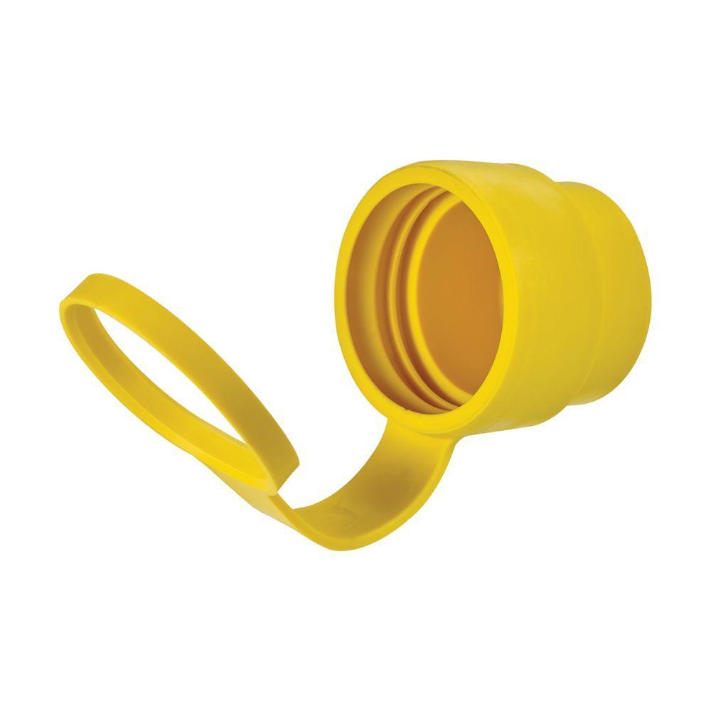 EATON Hart-Lock® 20PW Closure Cap, For Use With 20 A Locking Watertight Plug, Industrial Grade, Santoprene™ TPE, Yellow