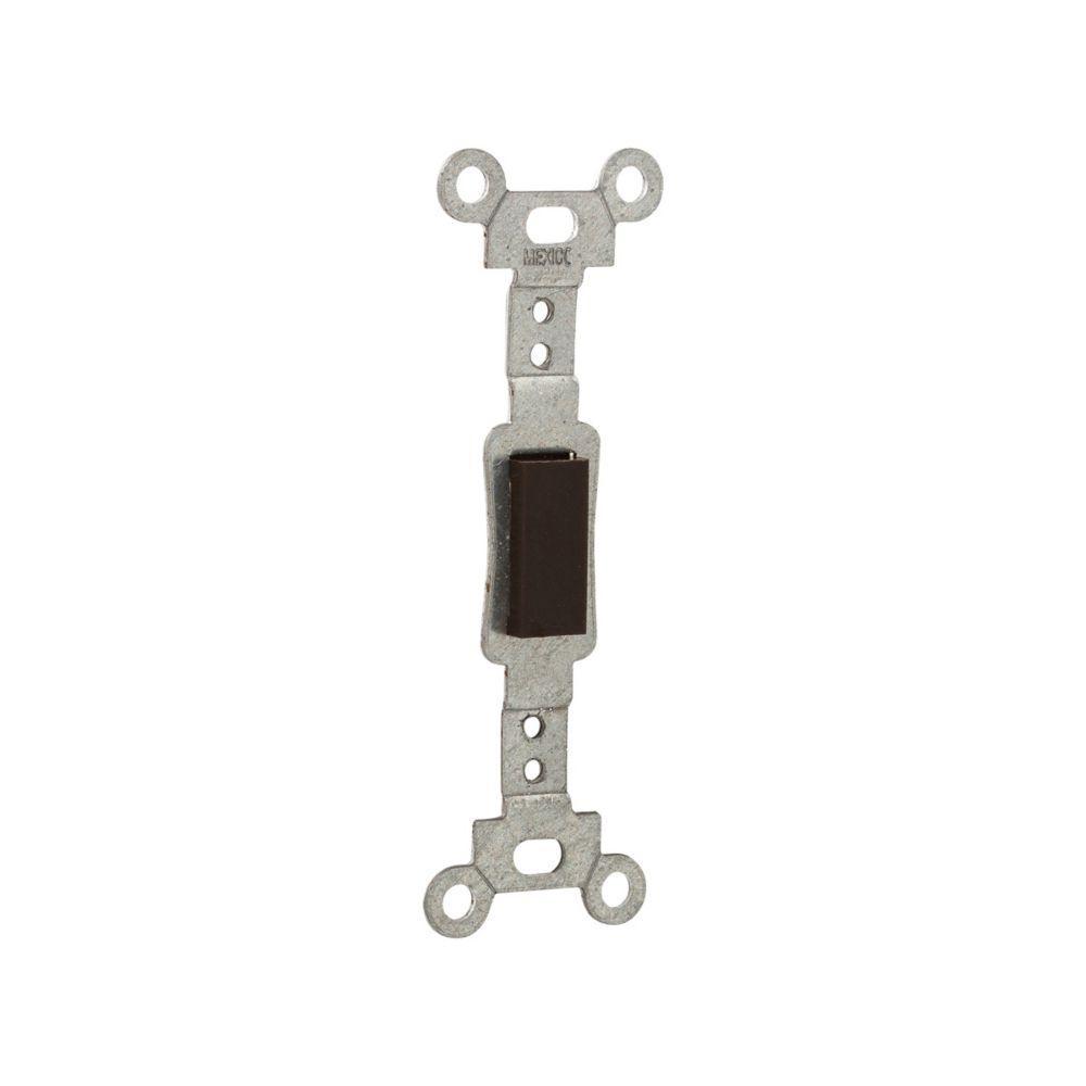 EATON Arrow Hart™ Eaton Wiring Devices 756B Sub-Frame Blank Insert and Strap, For Use With Toggle Wallplate and Switch Plate, Metal, Brown