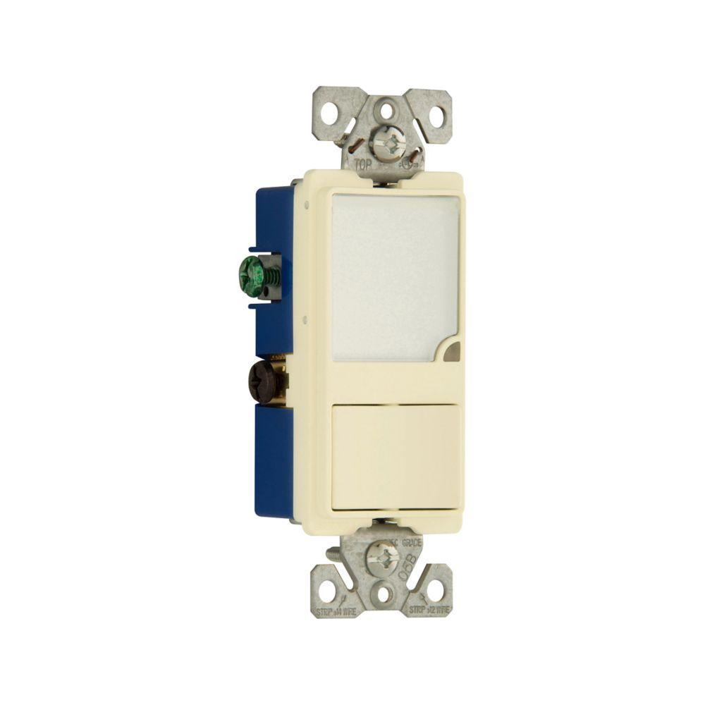 EATON Patrol™ 7738LA-BOX Combination Dimmable Heavy Duty Wallbox Night Light With Switch, 120 VAC, 15 A, 1 W