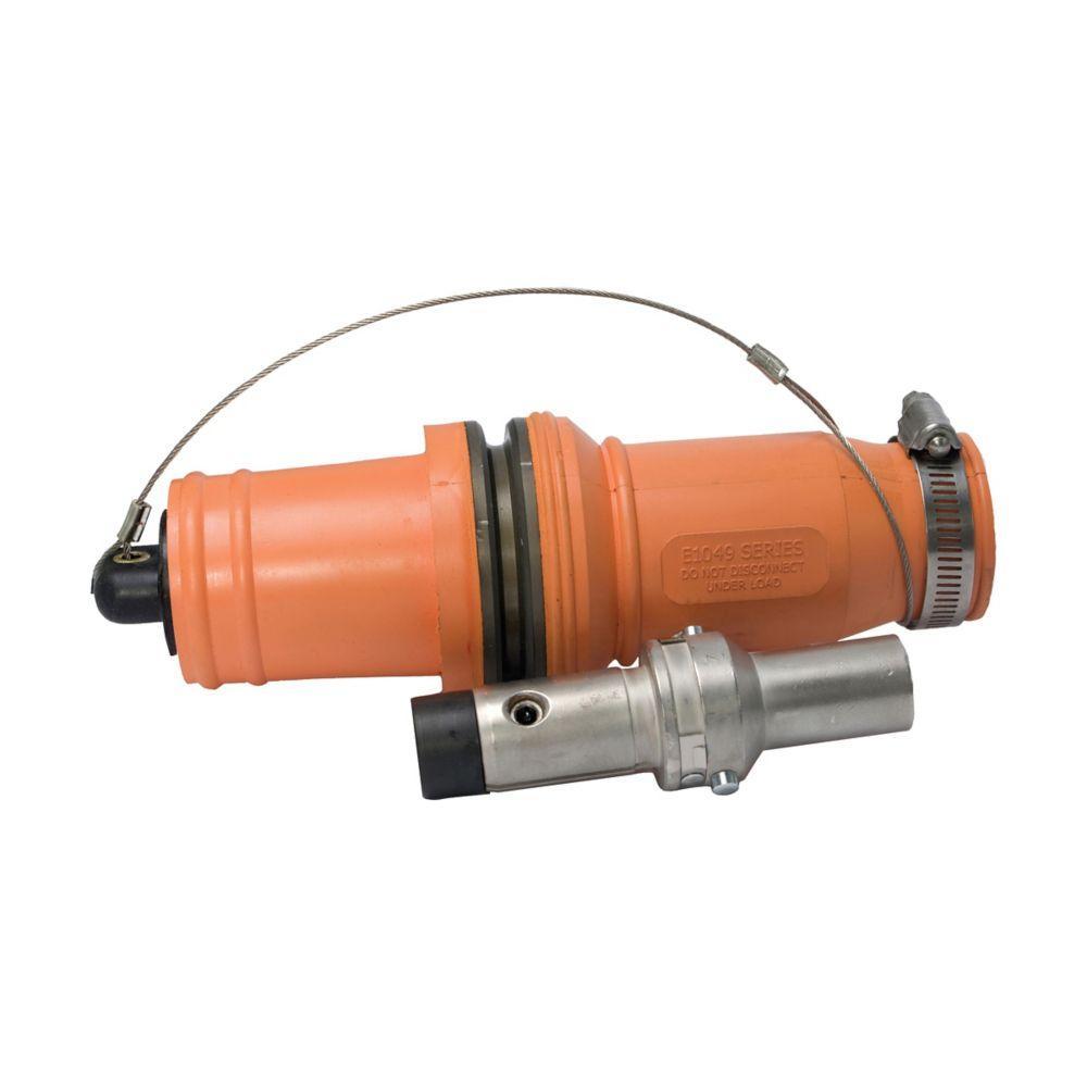 Crouse-Hinds Roughneck™ A201107-4 Plug Contact, For Use With E1049 Series Male and Female Connector Plug, 1000 VAC, 1135 A, 1-Pole, NEMA 3, -40 to 125 deg C, 313 MCM Wire, Male Hexagon Crimp/Solder Connection, Copper