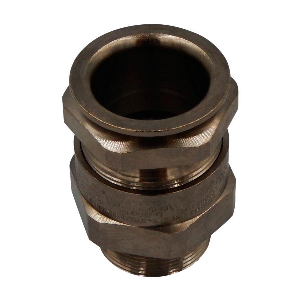 EATON ADE1M323NPN ADE1 Cable Gland, M32 thread, 18 to 27.5 mm dia cable, 15 mm l thread, Metal Nickel Plated Brass, Nickel Plated