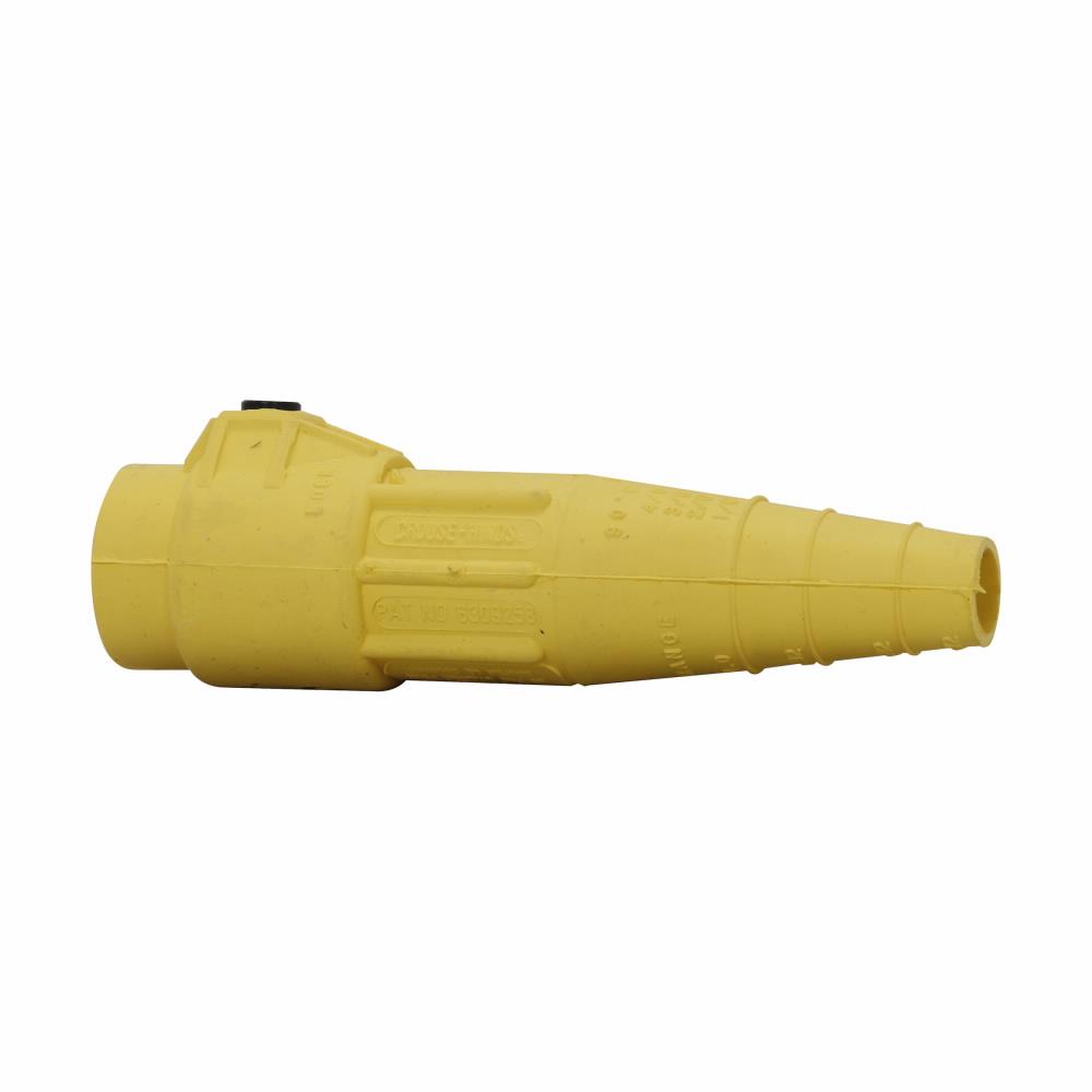Crouse-Hinds E-Z200071-15 Plug Insulator, For Use With Cam-Lok™ Standard Series E-Z1018 Single/Double Set Screw Non-Vulcanized Male Plug, 2 to 4/0 AWG Cable, 600 VAC/VDC, 400 A, NEMA 3R, -40 to 105 deg C, TPE, Red
