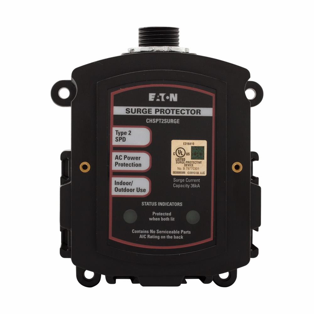 EATON CHSPT2SURGE Type 2 Service Entrance Surge Protection Device, 120/240 V, 15 A, 60 Hz, 22000 kA SCCR, 1 Phase