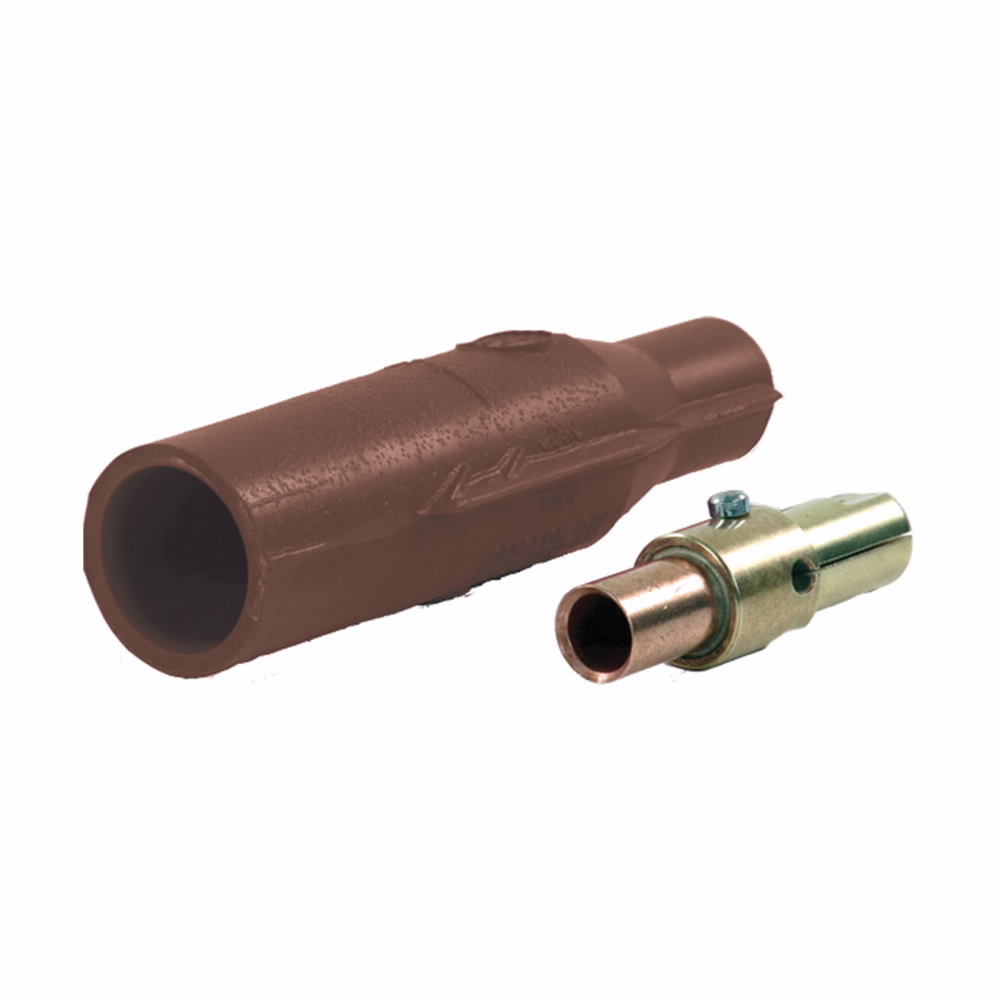 Crouse-Hinds Cam-Lok™ E1016-13 J/E1016 Series 1-Pole Vulcanized Male Plug, 600 VAC/VDC, 235 A, 1/0 to 2/0 AWG Wire, Crimped Connection, NEMA 4 NEMA Rating