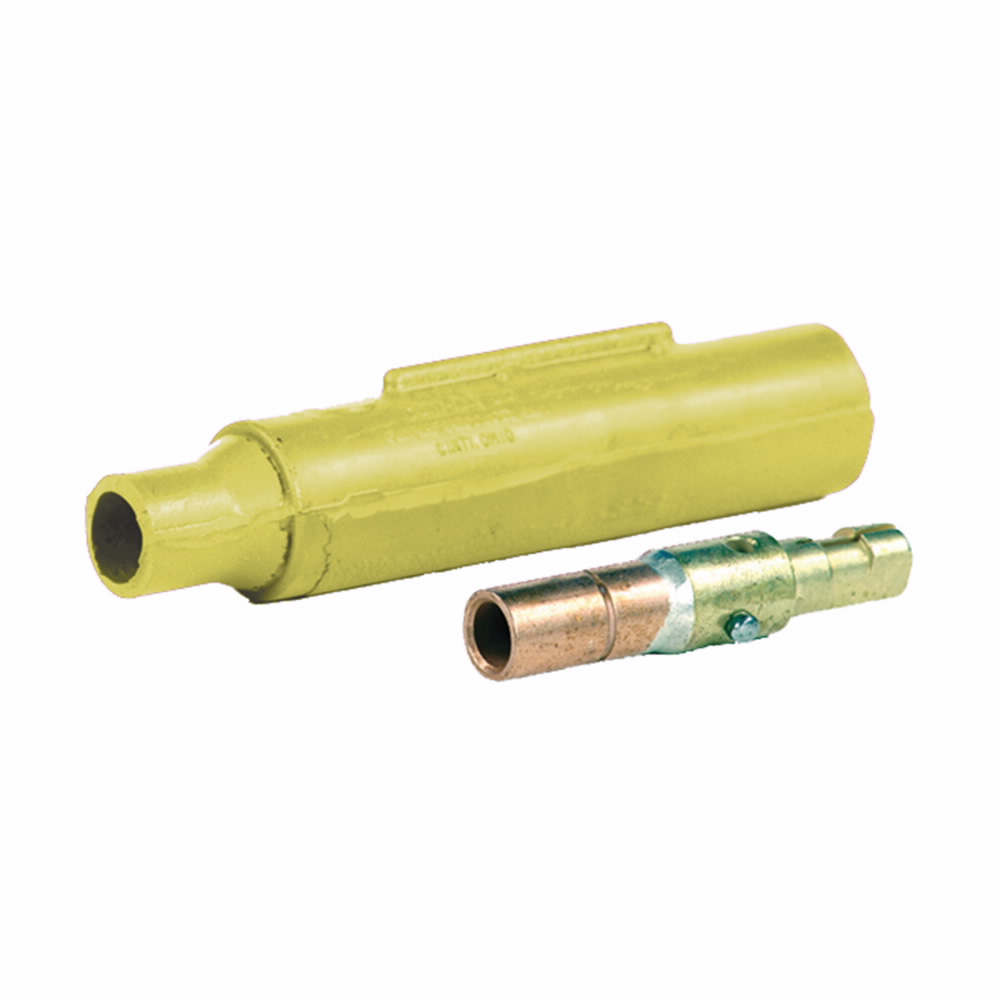 Crouse-Hinds Cam-Lok™ E1015-1 J/E1015 Series 1-Pole Vulcanized Male Plug, 600 VAC/VDC, 150 A, 8 to 4 AWG Wire, Crimped Connection, NEMA 4 NEMA Rating