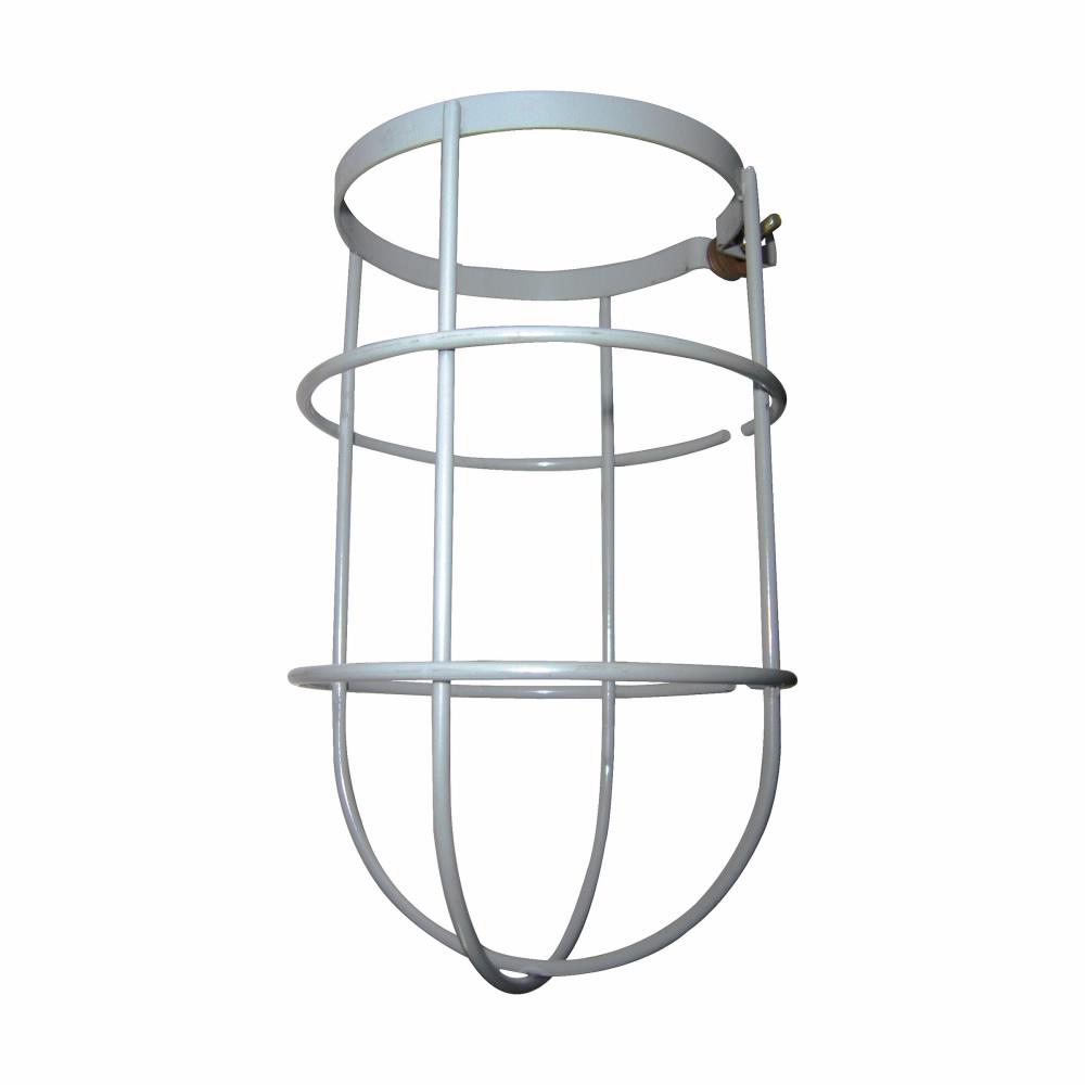 Crouse-Hinds TP7476 Clamp-On Wire Guard, For Use With 100 W Vaporproof Incandescent Fixture, Die Cast Zinc, Gray