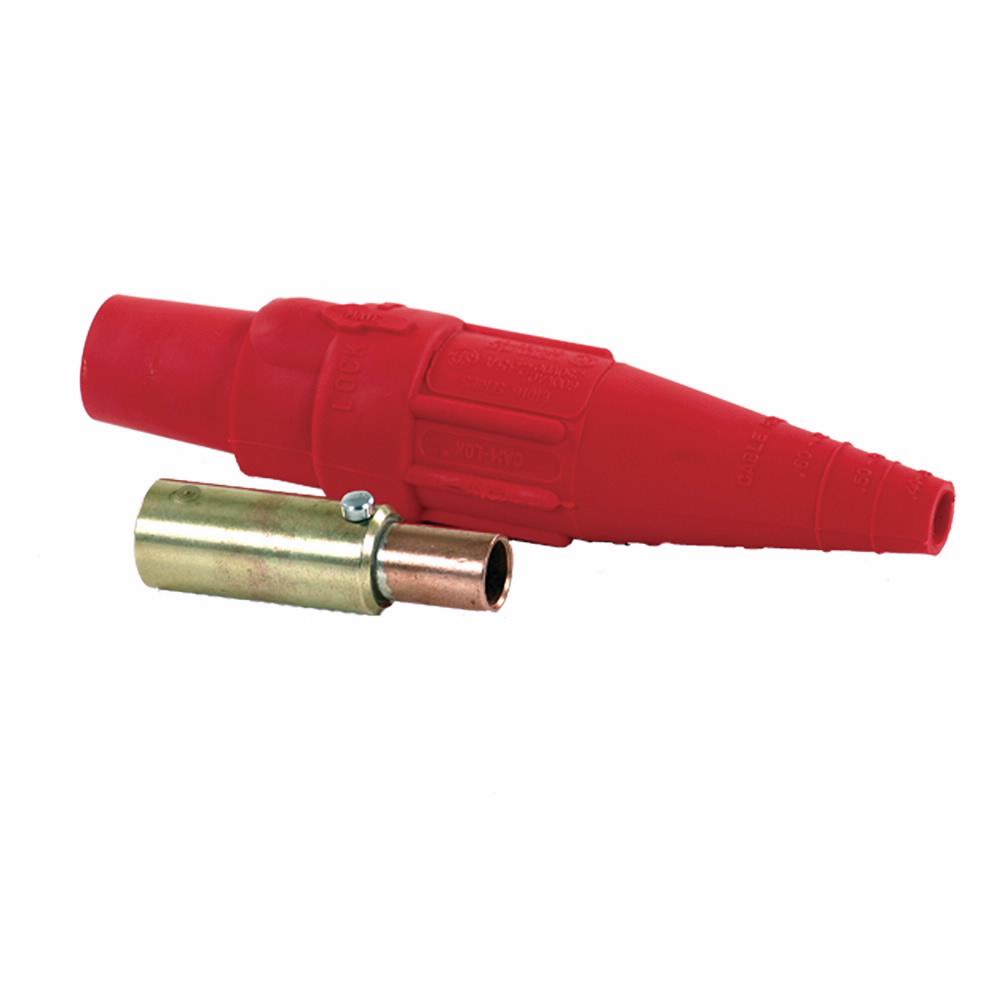 Crouse-Hinds Cam-Lok™ E1016-8056 J/E1016 Series 1-Pole Non-Vulcanized Female Plug, 600 VAC/VDC, 190 A, 2 to 1 AWG Wire, Crimped Connection, NEMA 3R NEMA Rating