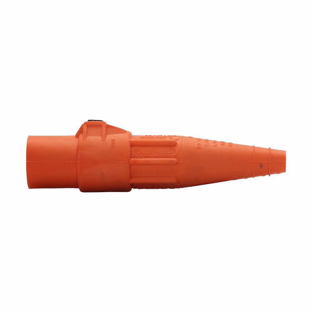 Crouse-Hinds E-Z200074-20 Plug Insulator, For Use With Cam-Lok™ J-Series E-Z1016 Crimp/Double Set Screw Non-Vulcanized Male Plug, 2 to 2/0 AWG Cable, 600 VAC/VDC, 190/300 A, NEMA 3R/4, 1-Pole, TPE, Yellow
