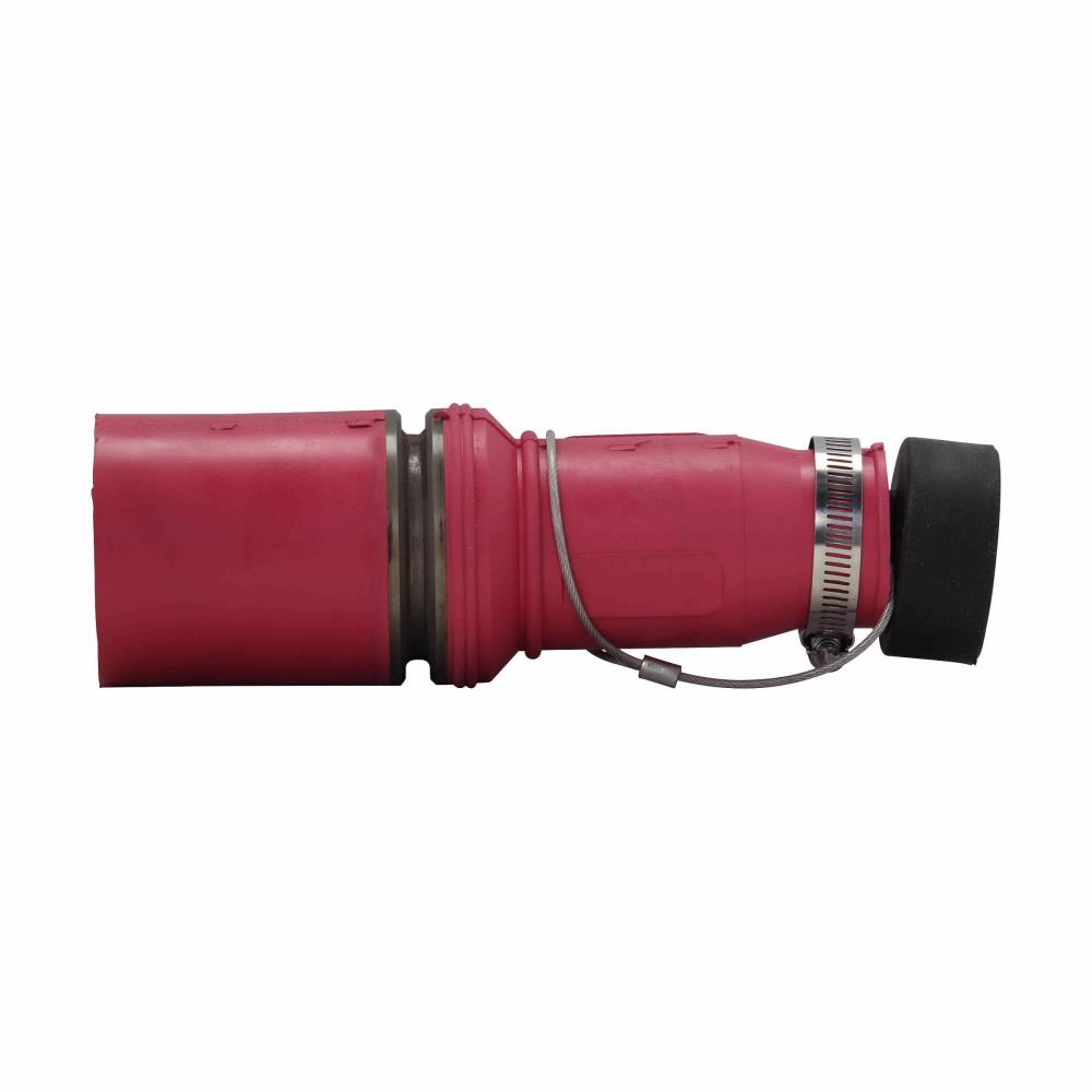 Crouse-Hinds Roughneck™ A201100-3 Plug Insulator, For Use With E1049 Series Female Connector Plug, 1000 VAC/VDC, 1135 A, NEMA 3, -40 to 125 deg C, 313 to 777 MCM Wire, Female Hexagon Crimp/Solder Connection, Copper Contact, Rubber, Red