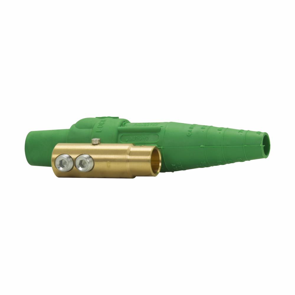 Crouse-Hinds Cam-Lok™ E1016-8387 J Series E1016 Female Non-Vulcanized Single Pole Plug, 600 VAC/VDC, 400 A, 2/0 to 4/0 AWG Wire, Double Set Screw Connection, NEMA 3R NEMA Rating